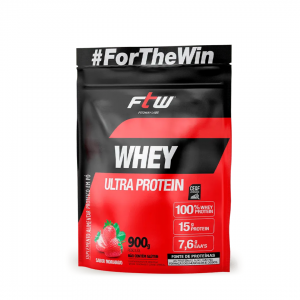 WHEY ULTRA PROTEIN MORANGO 900G - FTW