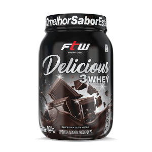 DELICIOUS 3 WHEY - FTW  CHOCOLATE NEGRO 900g