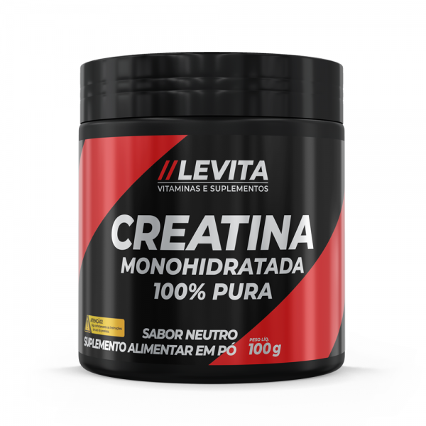 CREATINA  MONOHIDRATADA 100% PURA LEVITA 100G