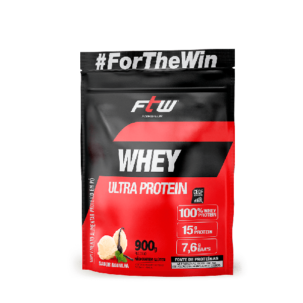 WHEY ULTRA PROTEIN BAUNILHA 900G - FTW